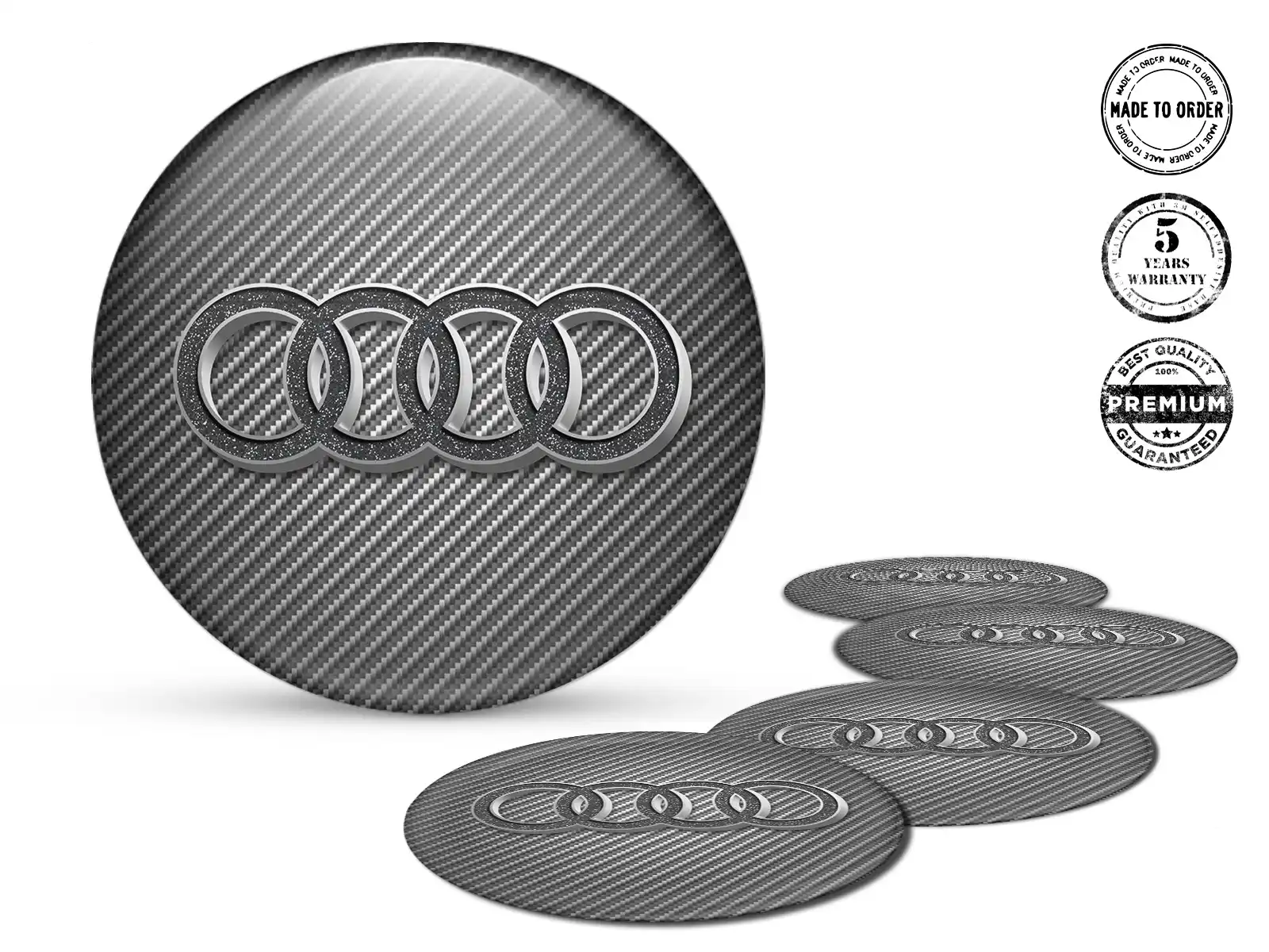 Audi Calcomanías de Rueda Premium Núcleo Racing Cuántico